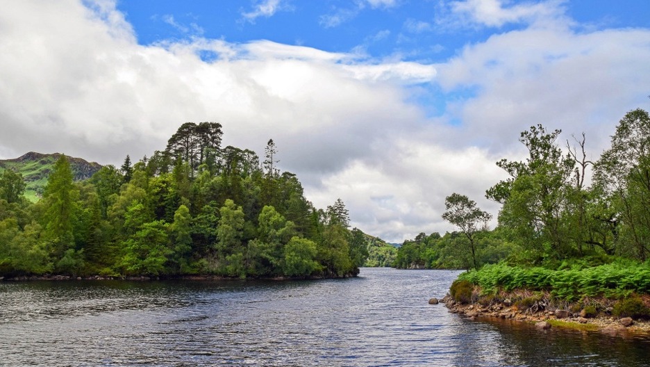 River entering lake