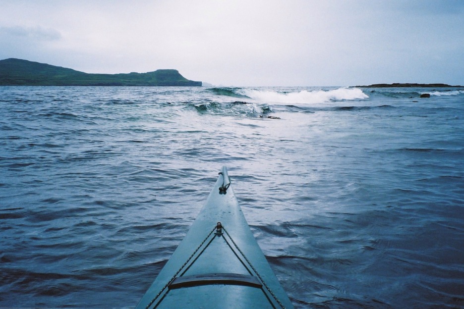 Reef on calm day, Hebrides