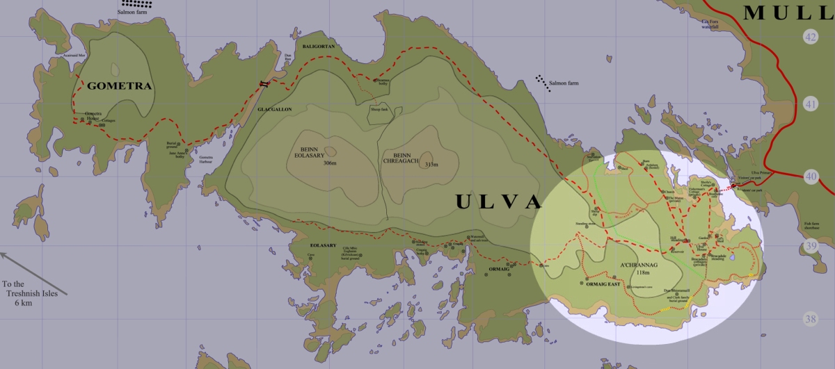 Eastern part of island of Ulva