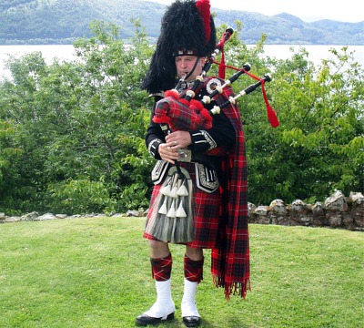 Piper in Scotland