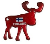 Finland moose keyring